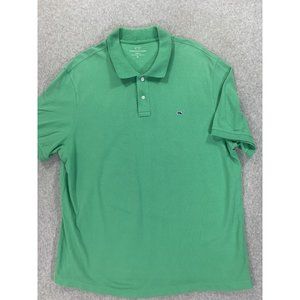 Vineyard Vines Classic Solid Cotton Short Sleeve Polo‎ Shirt (Men's XL) Green